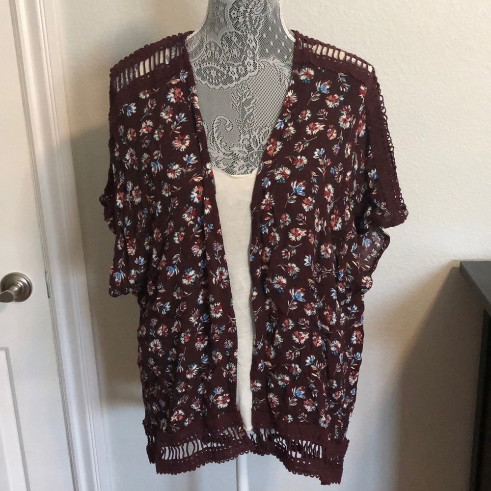 Floral cardigan for a summer day